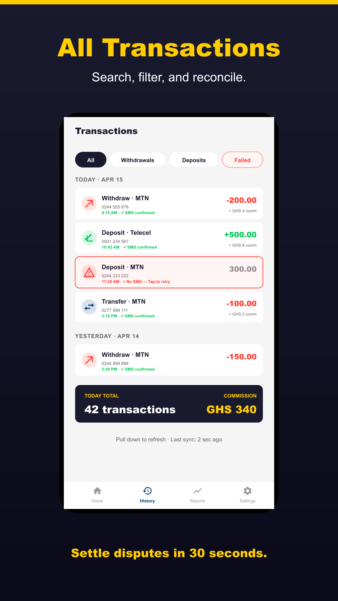 SwiftVend Transactions